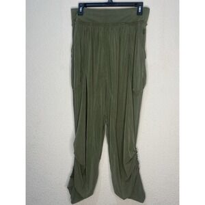 Free People FP Movement‎ Cargo Harem Pants Women M Gray Ruched F49